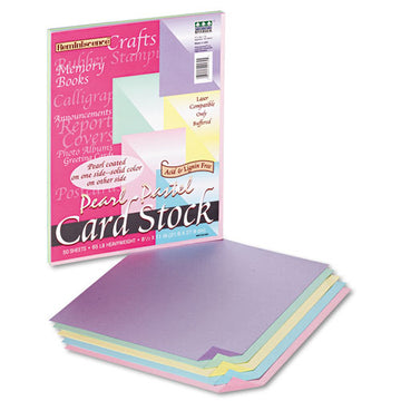 Pacon® Reminiscence Card Stock, 65lb, 8.5 X 11, Assorted Bright Pearl Colors, 50-pack freeshipping - TVN Wholesale